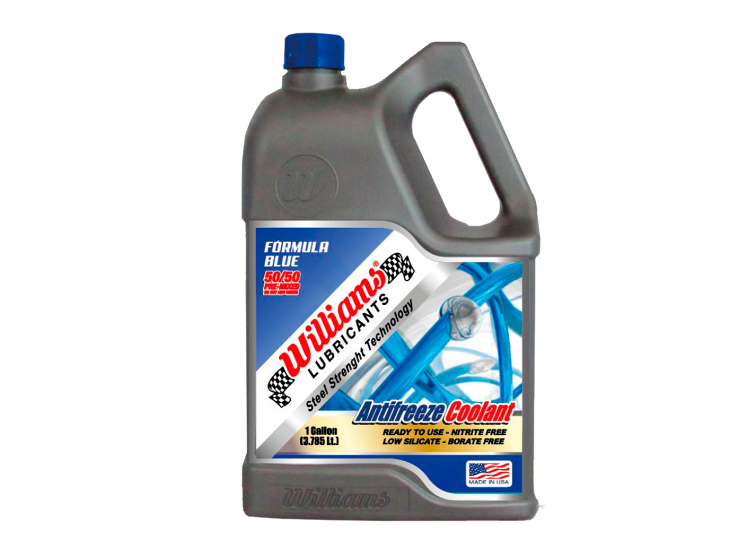 WILLIAMS AUTOMOTIVE COOLANT ANTIFREEZE 50-50 FORMULA BLUE
