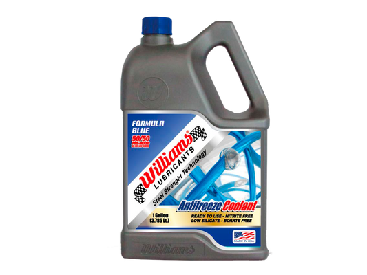 WILLIAMS AUTOMOTIVE COOLANT ANTIFREEZE 50-50 FORMULA BLUE