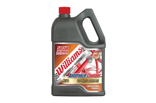 WILLIAMS AUTOMOTIVE COOLANT ANTIFREEZE 50/50 RED FORMULA