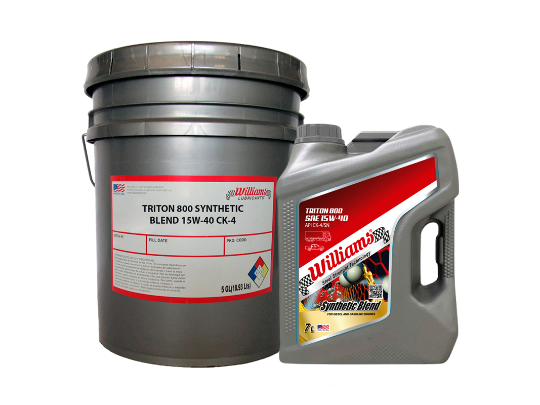 WILLIAMS TRITON 800 SYNTHETIC BLEND 15W/40 CK-4