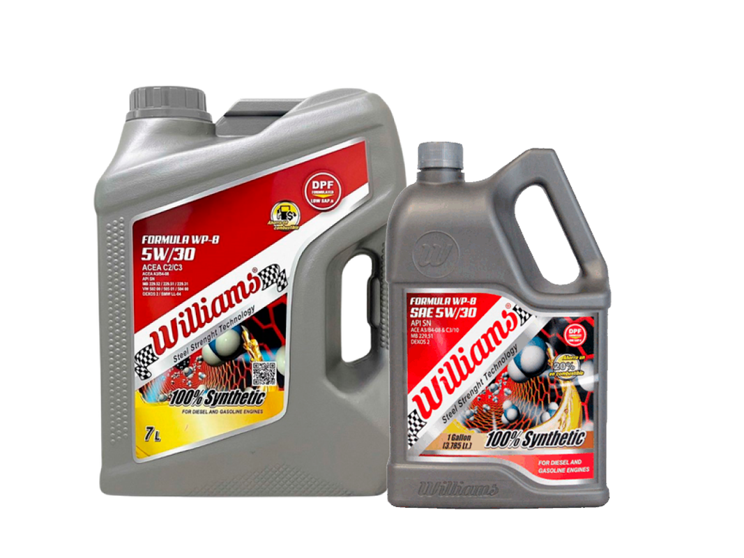 WILLIAMS FORMULA WP-8 FULL SYNTHETIC 5W/30 SN/CF DPF